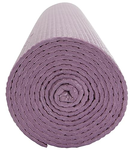 Everyday Yoga Deluxe Mat, Spacious 72"x24" Non-Slip, 3-5mm Extra Thick - color: Lilac, size: 3mm Thick