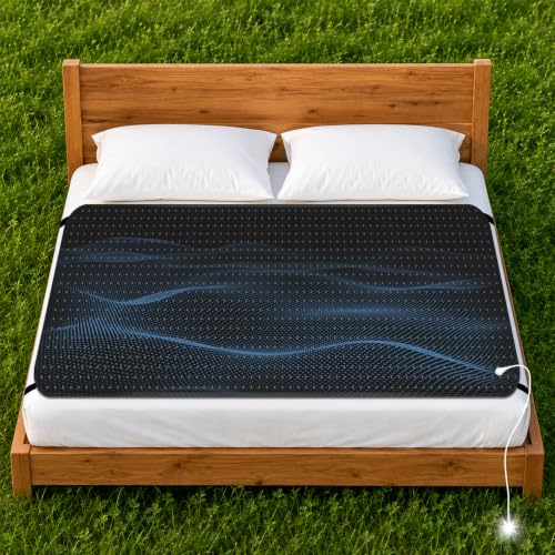 Grounding Mat, Grounding Mat for Bed,Grounding Bed Mat with Grounding Cord, Earth Pad Grounding Mat, Grounding Pad for Improving Sleep