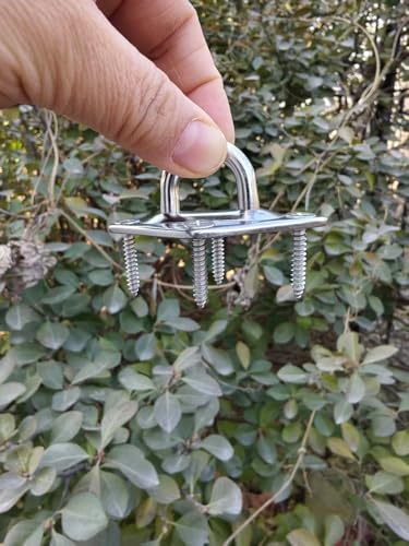 Hammock Hanging Hooks Stainless Steel 304 Ceiling Hooks Heavy Duty with Screw Bolts, Hammock Wall Hooks for Wall/Ceiling Mount,2 Pack (6mmx65mm) - size: 6mmx65mm
