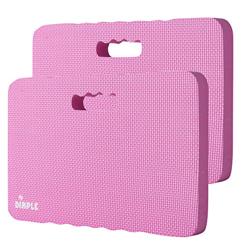 Dimple Kneeling Pad, High Density Thick Foam Comfort Kneeling Mats for Gardening, Yoga Exercise, Garden Cushions, Knee Pads - color: Pink, size: 2 Pack