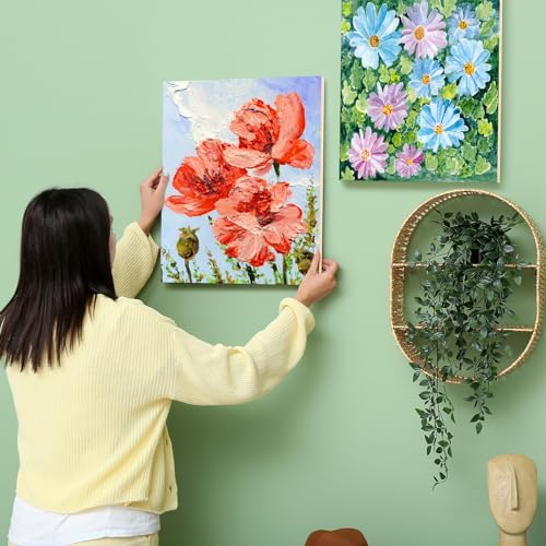 Aodaer 8 Pack Wood Panels 8 x 10 Inch Wooden Panels Canvas Unfinished Craft Wood Boards Panels for Art Crafts Acrylic and Oil Painting Pouring DIY Projects - size: 8 x 10 Inch