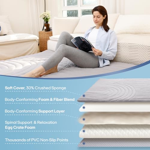 ZonLi Japanese Floor Mattress Futon Mattress Twin Size 2.5 Inch Thick - color: Grey-1, size: Twin (75"L x 39"W x 2.5"Th)