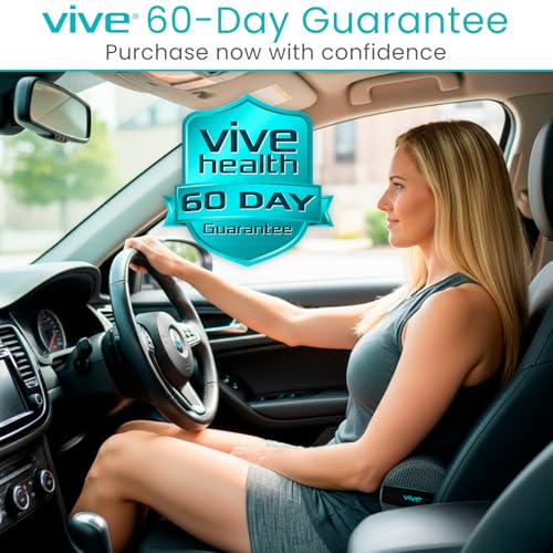 Vive Lumbar Roll Pillow for Lower Back Pain - Low Back Support Cushion - style: Soft