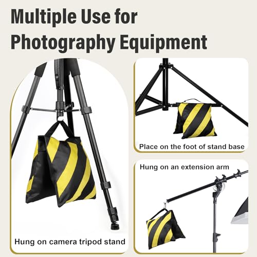 8 Pack Sandbags Weight Bags,Durable Sand Bags for Weight, Yellow - color: Yellow, size: 8 PCS
