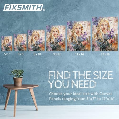 Canvas Boards for Painting Multi Pack- 5x7,8x10,9x12,11x14 (8 of Each),Set of 32, 100% Cotton Primed Canvas Panels for Acrylic, Oil, Art Supplies for Kids, Adults, Beginners - size: 5x7, 8x10, 9x12, 11x14