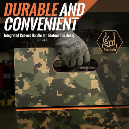 Mechanic Mat, 47.2 x 15.7 x 1 Inch Foldable Mechanic Kneeling Pad - color: camouflage