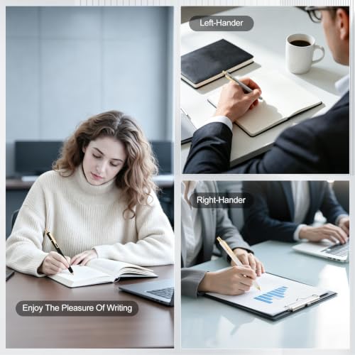 6Pcs Gel Pens-0.5mm Fine Point Black Ink with 3 Extra Refills, Soft Comfortable Grip,Smooth Fluent Writing,Retractable Design for Men Journal,Business Office and Nurse Note Taking (Black Gray White) - color: Black Gray White