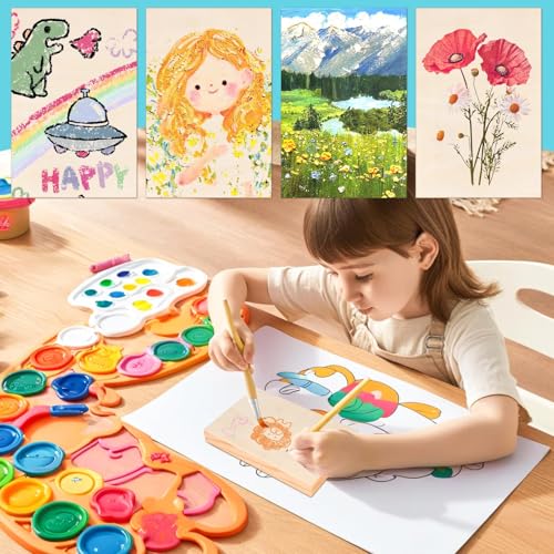 FSWCCK 10 Pack 4 x 6 inch Wood Panel Boards, Unfinished Wood Canvas Panels for Crafts, Painting Canvas, DIY Art Projects, Pouring, Arts Use with Oils, Acrylics - size: 4"X 6" 10 Pack