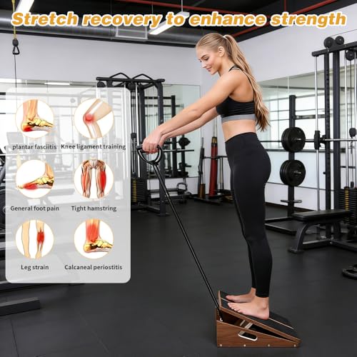 Adjustable Wooden Slant Board for Calf Stretching