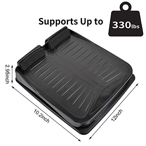 Slant Board, Adjustable Incline Board and Calf Stretcher, Stretch Board for Stretching Tight Calves or Plantar Fasciitis,Foot Stool Adjustable Strength Training Equipment Leg Exercise Machines - color: Black