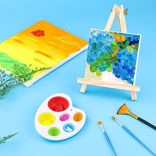 26 Pack 9 Inch Wood Easels, Easel Stand for Painting Canvases | Art and Crafts, Tripod Painting Party Easel, Kid Student Tabletop Easels for Paint, Portable Canvas Photo Picture Sign Holder - style: 26 Pack