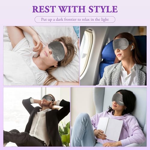 Weighted Eye Mask for Sleeping, Heated & Cold Sleep Masks for Women Men Dry Eyes, Eye Pillow for Dark Circles, Puffiness, Migraine