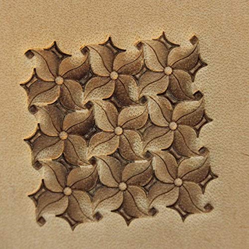 DandS ltd Leather Stamp Tool, Flower, Professional Steel Craft Tool for Leatherworking, Embossing, Carving & Stamping Leather Projects, Belts Wallets & DIY Projects Compatible with Mallet #222 - color: Flower 0.43" X 0.43"