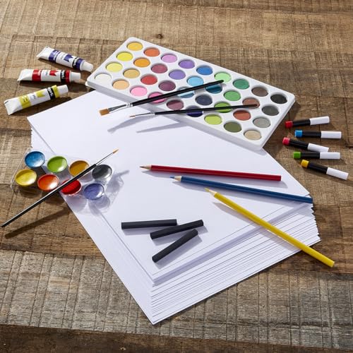 KINGART Ultimate Series 175 Piece Mixed Media Art Set, Colored Pencils, Oil Pastels, Acrylic Paints, Brushes