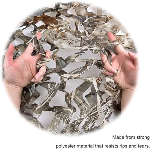 Camo Netting, Camouflage Netting, Hunting Blind Camo Net, Army Party Decorations, Sunshade Fence Nets, Lightweight, Bulk Roll, Mesh, Great for Camping, Shooting, Photograph, Car Cover, Outdoor - color: Dry Grass, size: 4.9ftx9.8ft