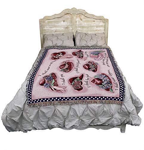 Pure Country Weavers Red Hat Society Blanket - Gift Tapestry Throw Woven from Cotton - Made in the USA (72x54) - color: Red Hat