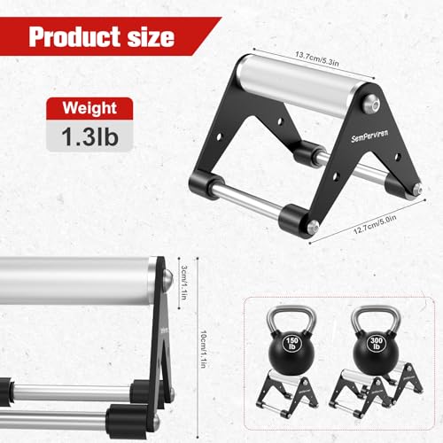 Push Up Stand, Pushup Handles for Strength Training, Heavy-duty Stainless Steel Push Up Bars Gym Exercise Equipment, Hold Up to 500lbs, 1 Pair - color: Aluminum handle Black 02