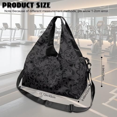Yoga Gym Bag with Removable Adjustable Shoulder Strap, Shoe Compartment & Top Yoga Mat Holder 17.72x8.66x9.84in - color: A Customized Text Name