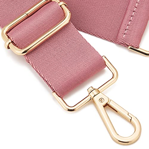 ZOOEASS Wide Shoulder Strap (Solid),Adjustable Replacement Belt Crossbody Canvas Bag Handbag - color: Deep Pink
