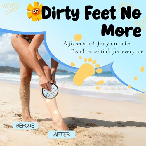 Sand Remover for Beach Towels - Soft Quick Clean Mitt for Kids & Adults | Removes Sand in Seconds,Gentle on Skin,Reusable & Washable,Beach Vacation Essential,Perfect for Beach, Pool & Camping - color: Big Blue Flower