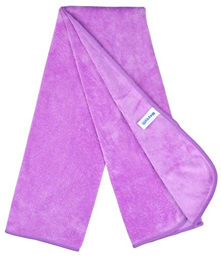 16" x 32"Gym Towels for Men & Women Microfiber Sports Towel Set Fast Drying & Absorbent Workout Sweat Towels for Fitness,Yoga, Golf,Camping 3-Pack Gift - color: Purplex3