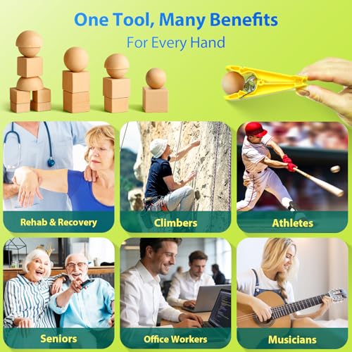 FitBeast Finger Exerciser Set โ 5 Resistance Clips for Hand Therapy, Grip Strength & Dexterity โ Ideal Finger Strengthener for Rehab, Stroke Recovery, Arthritis, Seniors & Athletes