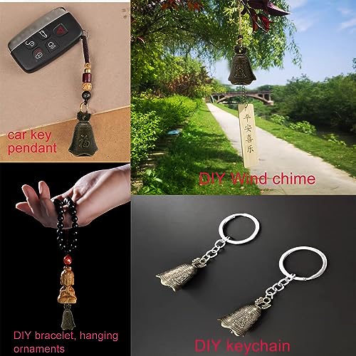 20Pcs Small Bronze Feng Shui Bell Brass Bells for DIY Wind Chimes