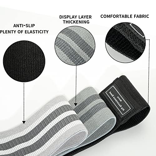 DICYWUDI Pilates Essentials Kit for Home Women, Pilates Equipment for Workouts, 6 Fabric Resistance Bands, 12 Inch Magic Circle Yoga Ring, Mini Exercise Ball, Great Exercise Equipment - color: 8pcs Black set