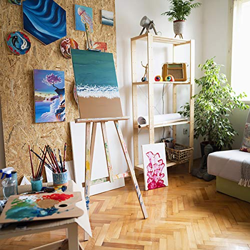 Stretched Canvas, 11x14 Inch Set of 7, Primed White | 100% Cotton Artist Canvas Boards for Painting, Acrylic Pouring, Oil Paint Dry & Wet Art Media - color: White, size: 11"x14"