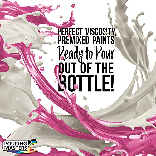 Pouring Masters Wild Rose Magenta Ready to Pour Acrylic Pouring Paint - Premium 8-Ounce Pre-Mixed Fluid Acrylic Paint - Fluid Art Supplies for Canvas, Wood, Paper, Tile & Rocks - color: Wild Rose Magenta