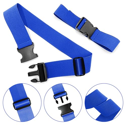 6 Pieces Luggage Straps Patterned Luggage Strap Suitcase Straps Luggage Belt Adjustable Travel Luggage Belt Strap with Quick Release Buckle, 2 inches Wide by 72 inches Long (Assorted Color Style) - style: Assorted Color Style