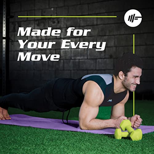 Extra Thick Yoga Mat for Women – TPE 10 mm-Thick Non-Slip Yoga Mat & Nylon Mat Strap – Men’s Fitness & Workout Mats for Home Gym – 26 x 74 In. Indoor-Outdoor Meditation & Exercise Mats by PowX