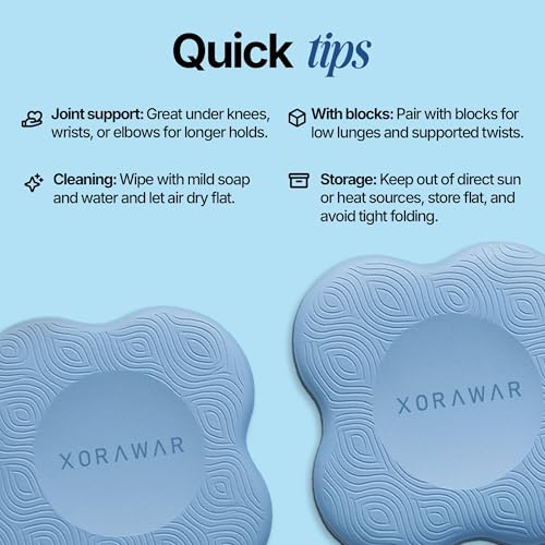Knee Cushions for Kneeling 2 Packs | Knee Pads for Yoga | Exercise Knee pads for women & Men | Yoga Gear | Yoga Accessories for Women | Best Gifts for Yoga Lovers