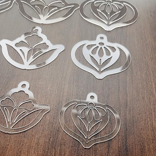 Floral Mandala Stencils, Reusable Acrylic Dot Art Tools, 5 Assorted Designs, 3 Sizes, for Painting, Rock Art, Canvas, Craft Projects (Patterns 5)
