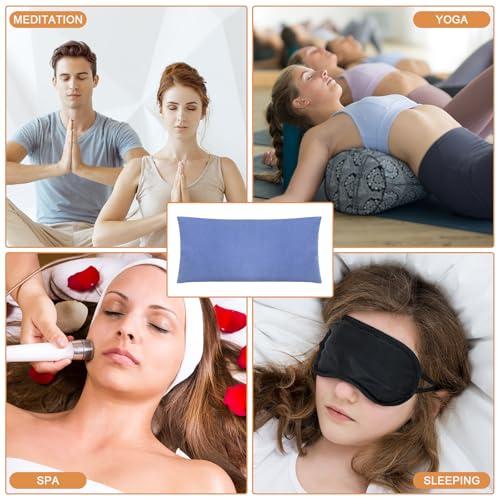 SmoothNovelty 6 Pack Cotton Eye Pillow Cover, for Zipper Yoga Spa