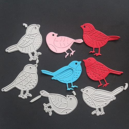 Birds Cutting Dies for Card Making Handmade DIY Paper Cards Album Decoration Craft Embossing (4 Birds) - style: Birds