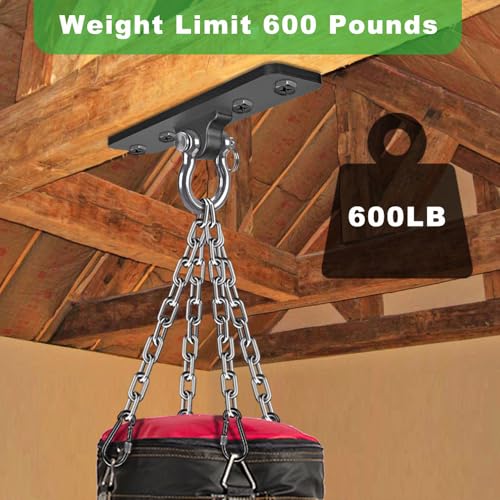 Dolibest Wall Mount Bracket, Ceiling Anchor for Home Suspension Training Kit, Suspension Straps, Gymnastic Rings, Yoga Swing & Hammock, Body Weight Strength Training Systems&Boxing Equipment (2Pcs) - color: 4 Holes Ceiling Anchor- 2 Pack