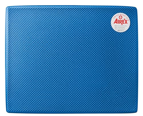 AIREX Balance Pad – Stability Trainer for Balance, Stretching, Physical Therapy, Exercise, Mobility, Rehabilitation and Core Training Non-Slip Closed Cell Foam Premium Balance Pad - color: Blue, size: Solid