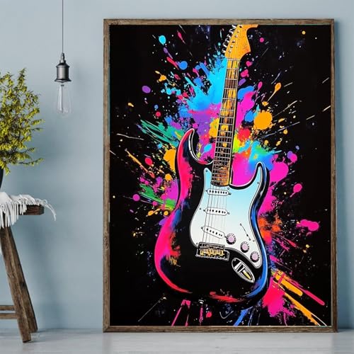 Fashion Street Art Painting Paint by Number Kits 16 x 20 inch Canvas Graffiti Bass Painting Decoration DIY Painting for Adults Beginners Paint by Numbers for Home Decor(Without Frame) - color: Artwork 11, size: 16''x20''(without frame)
