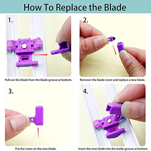 Circle Cutter, Circle Cutters for Paper Crafts, Cut Circle 4'' to 12.5'' | Paper Circle Cutters with 3 Blades, Rotary Circle Paper Cutter, Circular Cutters, Adjustable Craft Cutting Tool for Scrapbook - color: Purple