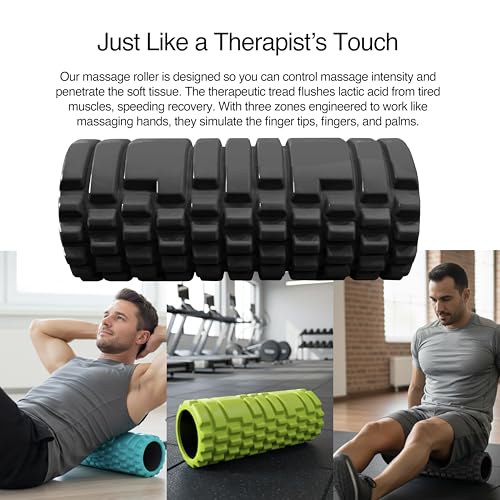 321 STRONG 5-in-1 Massage Set, Complete Mobility Kit for Workout Recovery - color: Bold Black