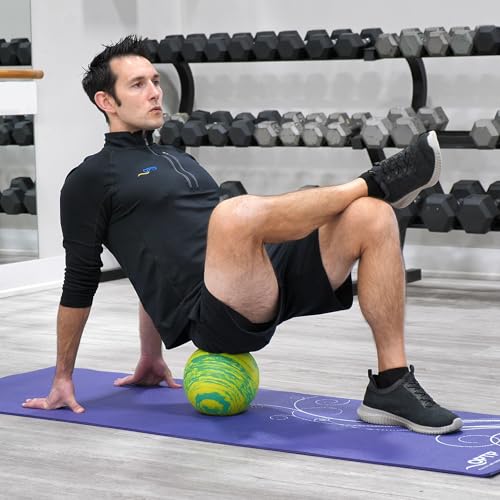 OPTP Posture Ball – Foam Mobility and Massage Ball, Green, 8" | Foam roller ball for massage, physical therapy & exercise, Mobility ball to release muscle tension & improve alignment - size: 8-Inch