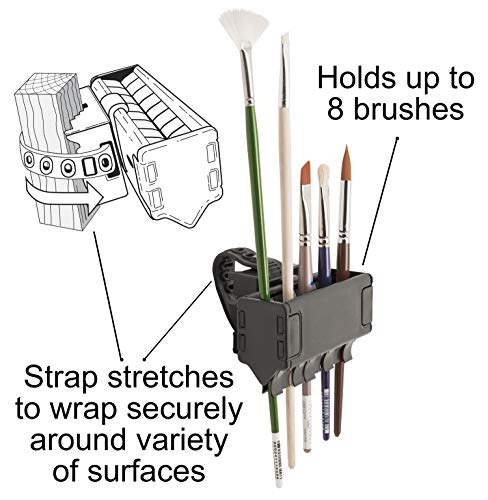 Easy To Use Products Brush Grip Paintbrush Holder and Drying Rack, Black - size: 1 Pack