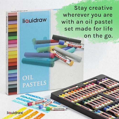 Liquidraw Drawing Pens - Set of 8 | Black Fineliner Pens with Brush Tip | Waterproof Ink for Artists, Architects & Students | For Technical Drawing, Sketching, Writing, Calligraphy & Illustration