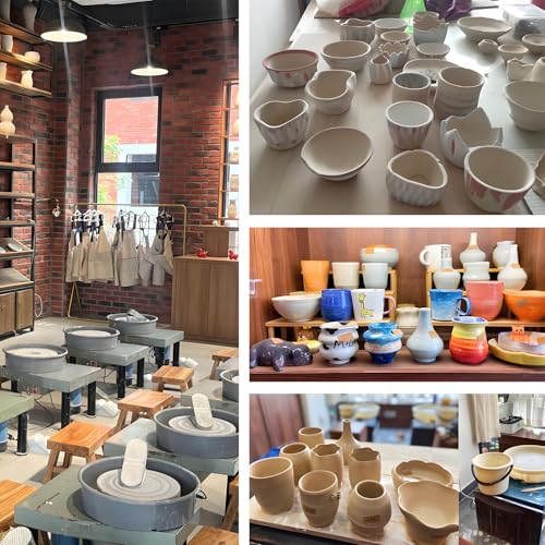 6 lb White & Terracotta Stoneware Clay for Pottery;Ideal for Wheel Throwing,Hand Building,Sculpting;Great for All Skill Levels;Whiteware Clay - style: White+Terracotta 6 LB
