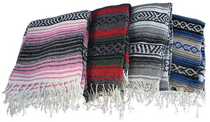 Canyon Creek Mexican Style Falsa Yoga Blanket (Mixed) - color: Assorted
