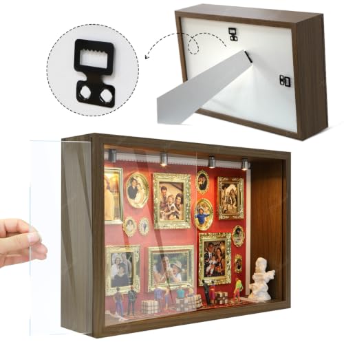 Memory Museum Kit Mini Picture Frame Shadow Box 9Γ13Γ3.3", Romantic for Her, Warm Pet Memorial, Personalized Gift for Woman, Wedding, Birthday, Mother, Graduation, Christmas