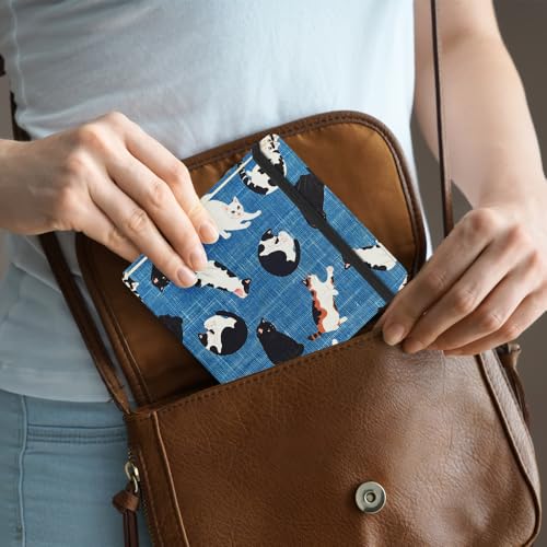 5x5" Pocket Sketch Book,80gsm Hardcover Art Sketchbook for Drawing Journal | Cloth Cover,80gsm Blank Paper,96Sheets,Lay-Flat,Portable Travel Creation Paint Diary Memo Planner,Dry Media. Cow Cat - color: Cloth Cover-4.8x4.8in-Cow Cat