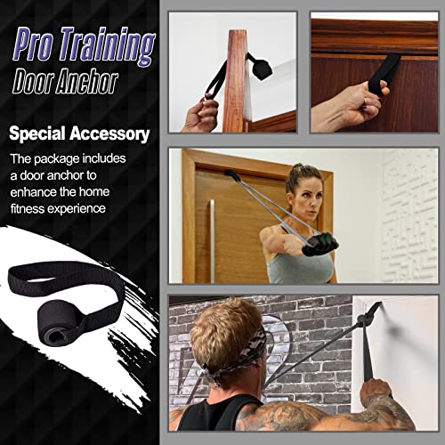 Resistance Band Pull Up Assistance Bands Sets Resistance Heavy Duty Exercise Stretch Fitness Bands for Stretching Power Lifting Workout Training with Instruction Guide - style: Black set of 4