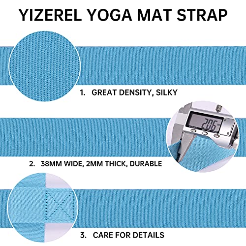 2 Packs Yoga Mat Strap for Carrying, Yoga Mat Carrier, Adjustable Yoga Mat Sling for Yoga Mat Exercise Mat - color: Black + Dark Purple